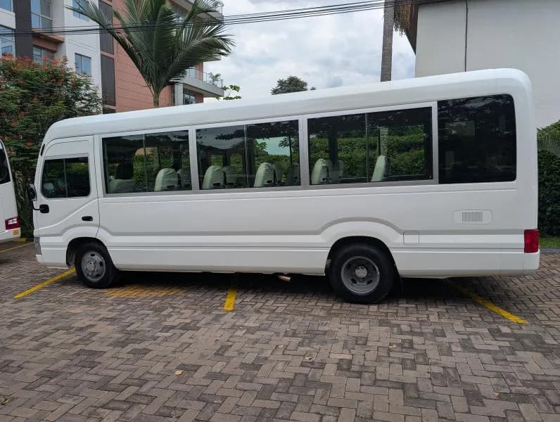 Kigali car rental - Toyota couster for hire in Kigali Rwanda